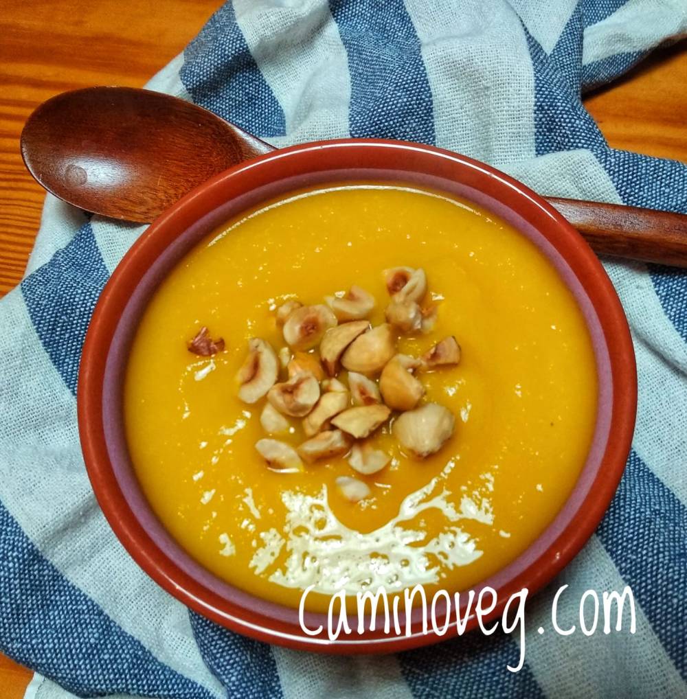 crema de zanahoria y manzana