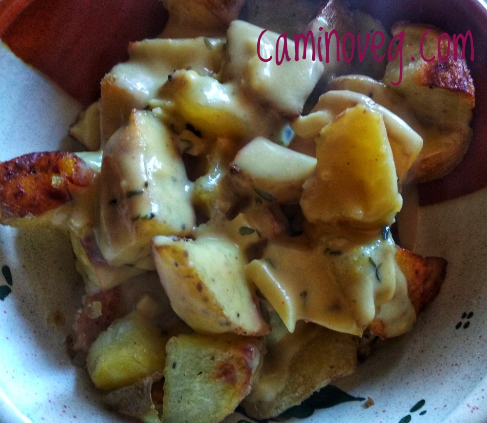 papatas al horno con queso crema vegano2